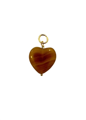 French grande heart pendant Caramel Pico 